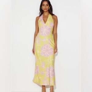 Hello Molly Yellow and Pink floral dress